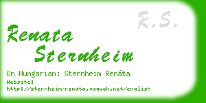 renata sternheim business card